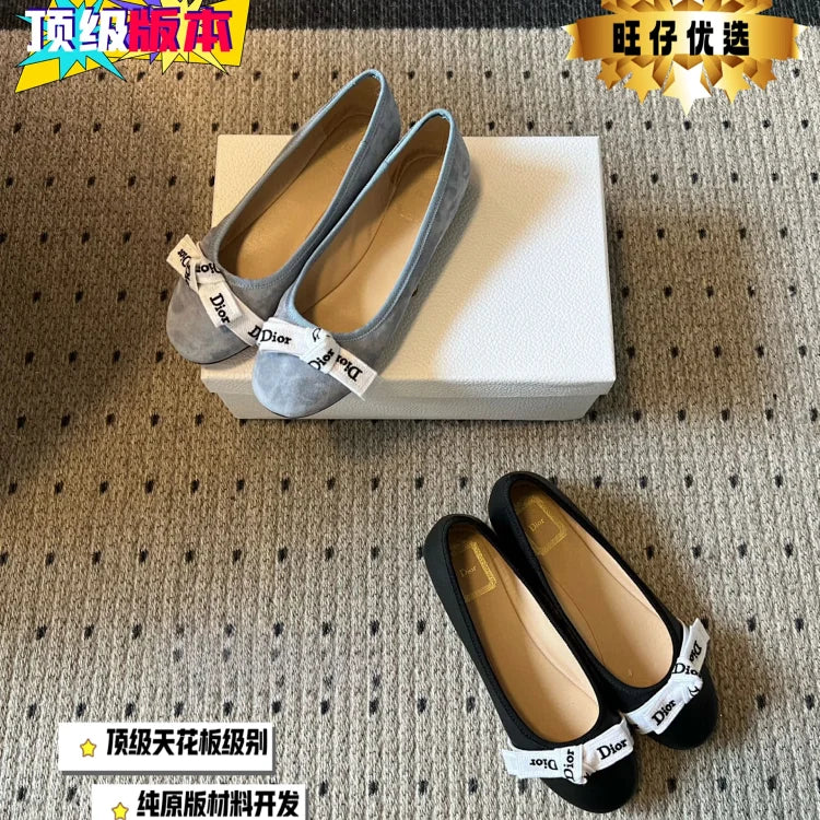 Dior J'Adior Suede Ballet Flats