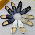 Louis Vuitton Monogram leather loafers