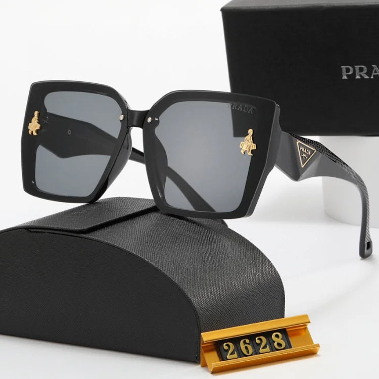 Prada-style square sunglasses