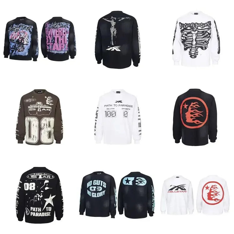 Hellstar Path to Paradise Long-Sleeve Printed T-Shirt
