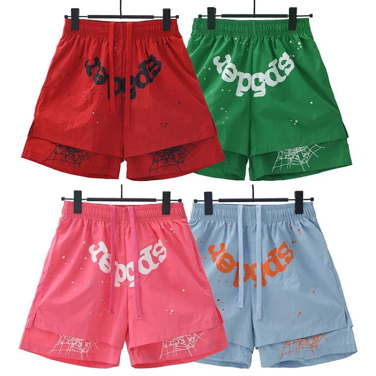 Sp5der OG Web Double Layer Shorts