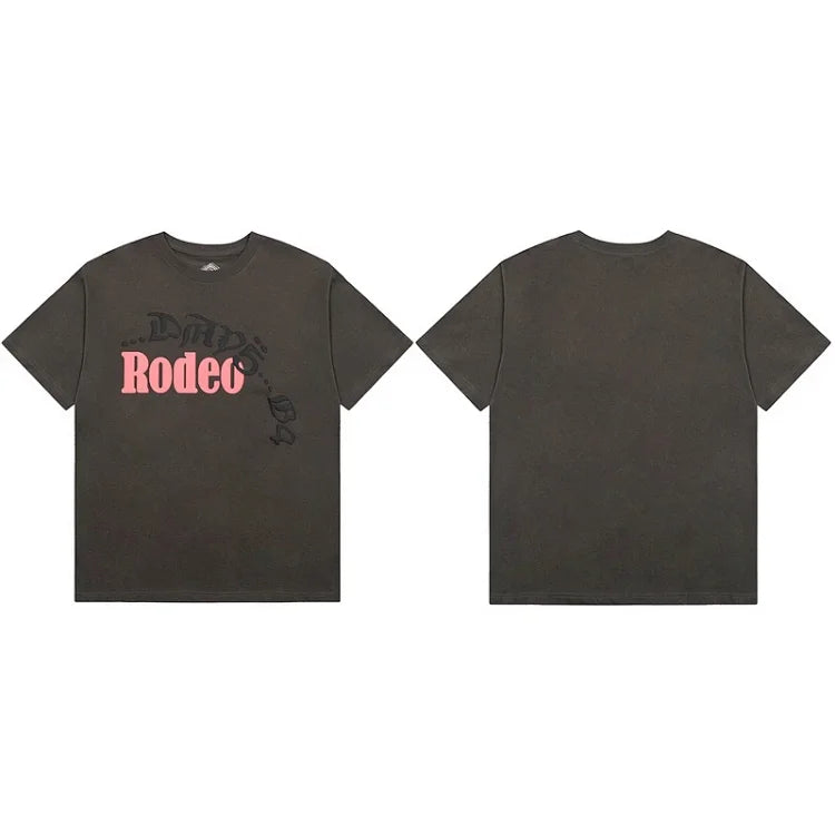 Travis Scott Cactus Jack x Sp5der   Days Before Rodeo   Black Short-Sleeve T-Shirt