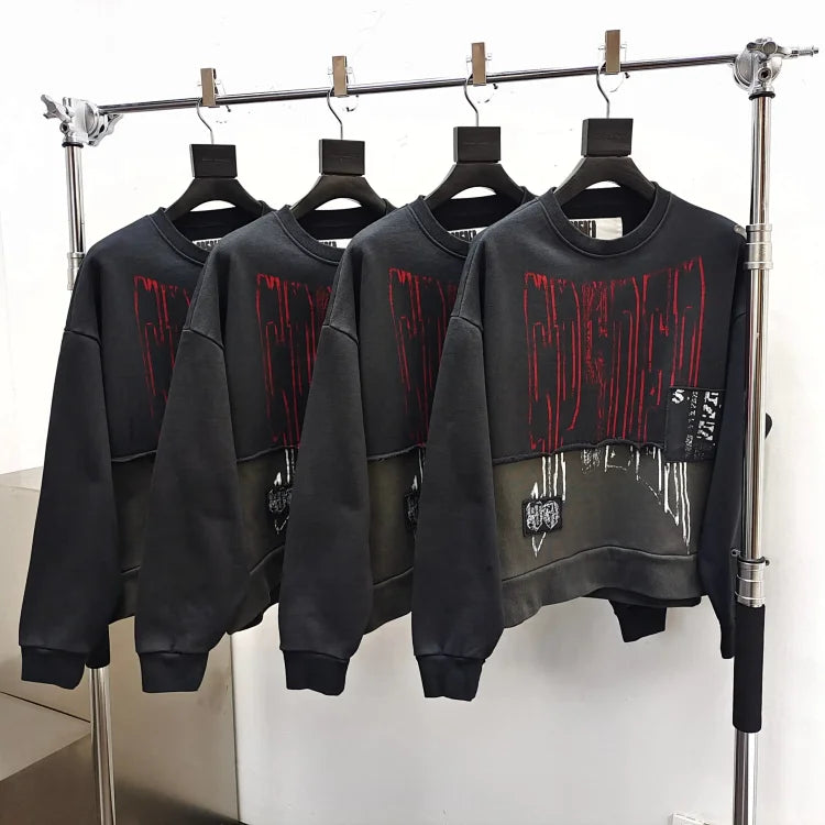 Sp5der Diffused Collegiate Crewneck