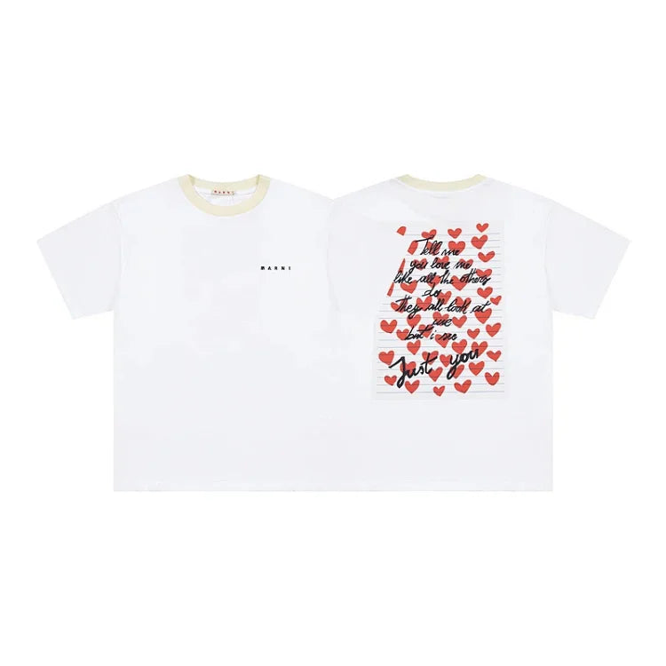 Marni launches white cotton short-sleeved T-shirt