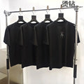 Sp5der brand black rhinestone spider T-shirt