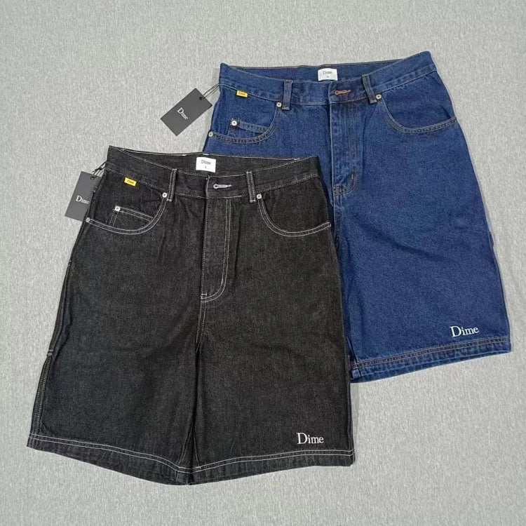 These are Dime Classic Denim Shorts in Black