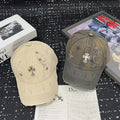 Distressed Chrome Hearts Cross Baseball Cap
