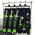 SP5DER X-Ray Black Fluorescent Green Printed Track Pants