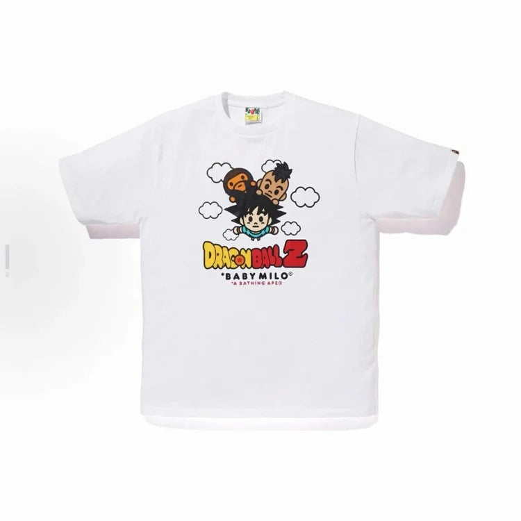 White Baby Milo Print T-shirt