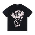 Syna World x Playboy Black and Pink Logo Print T-Shirt