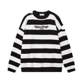 Maison Margiela x Tommy Cash Black and White Striped Knit Sweater