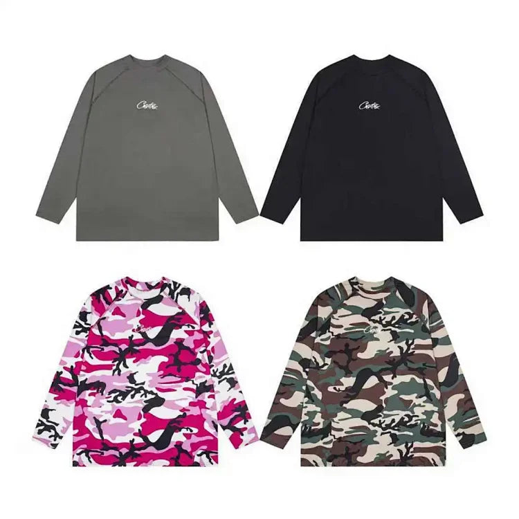 Dark grey long-sleeved sweatshirt from Corteiz brand