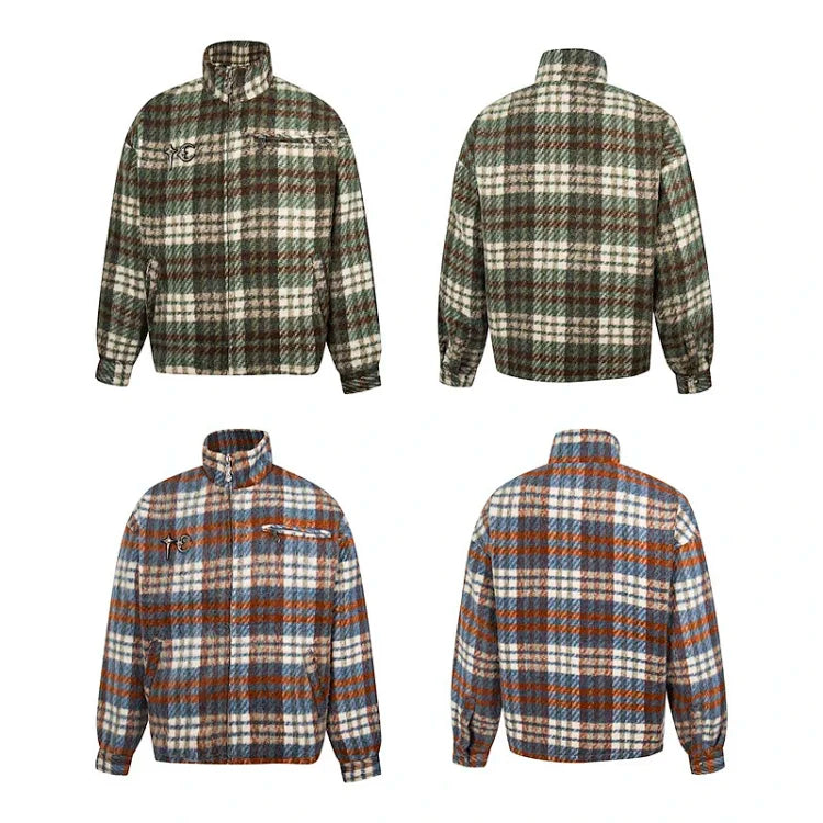 Thug Club Classic Plaid Full-Zip Jacket
