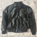 Supreme Black Gem Studded Leather Jacket