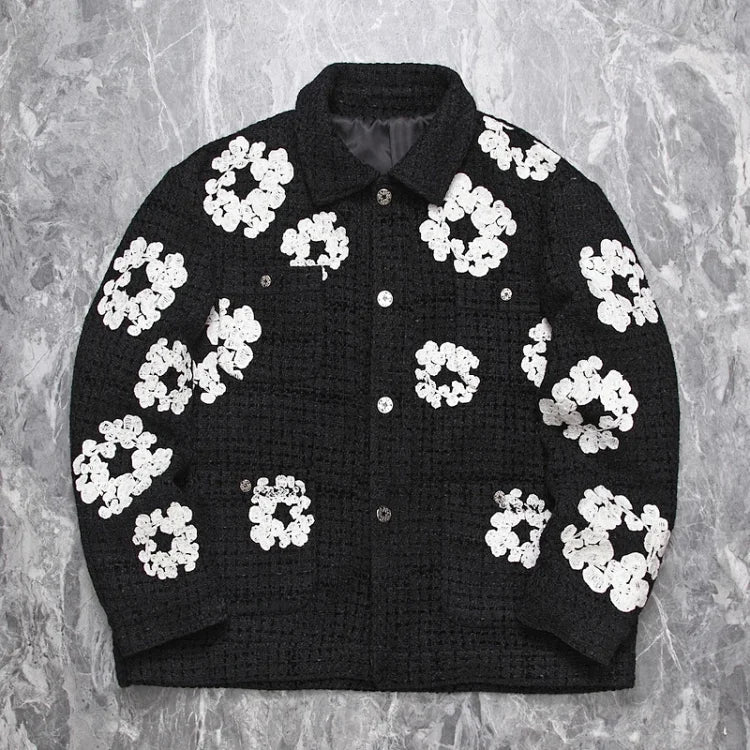 Cotton Wreath Tweed Jacket by Urkool