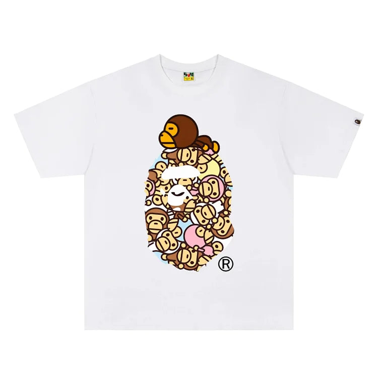 BAPE Kids All Baby Milo Multi Milo On Big Ape T-shirt