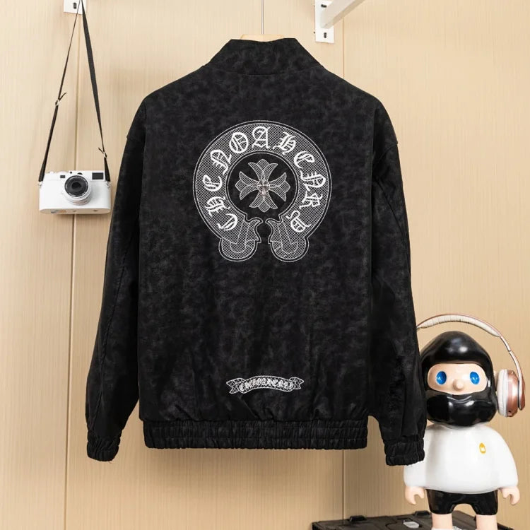 Chrome Hearts black graphic jacket