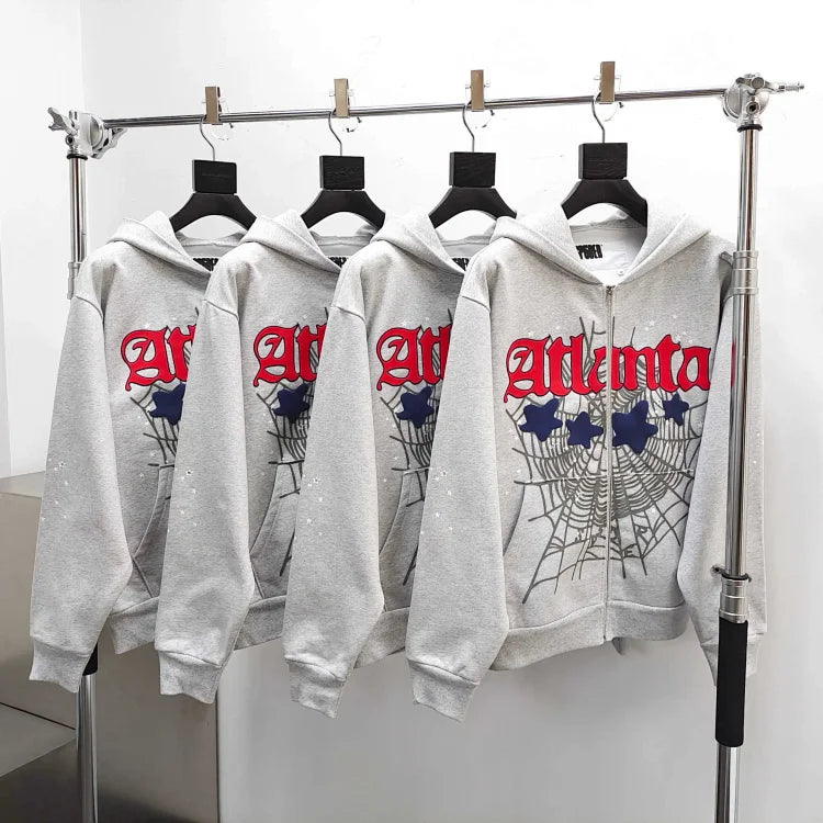 Sp5der Atlanta Zip-Up Hoodie
