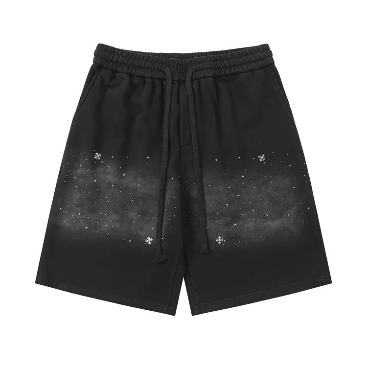 Chrome Hearts brand black casual shorts