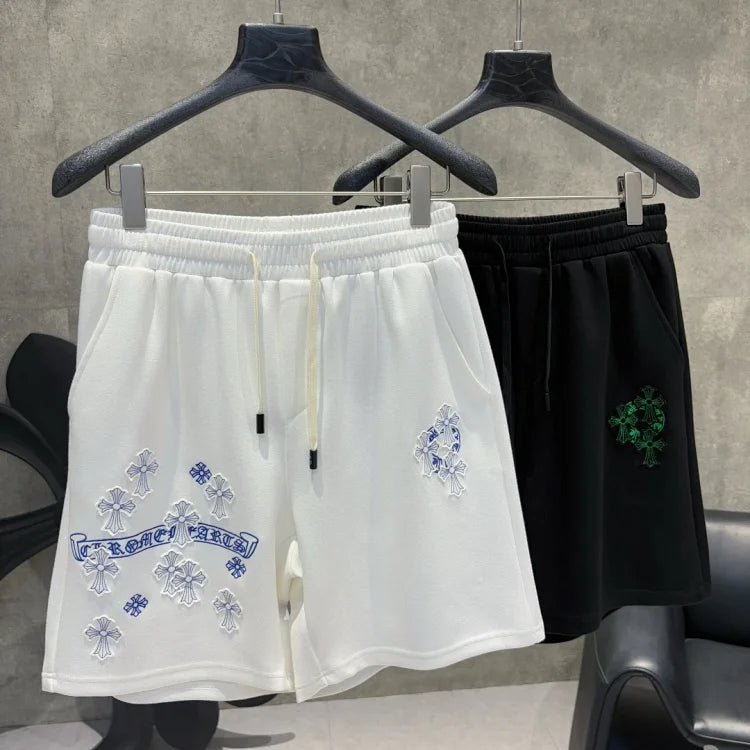 Chrome Hearts White High Street Casual Sports Shorts