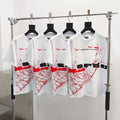 Sp5der Spinner Tee in White featuring graphic prints and short sleeves