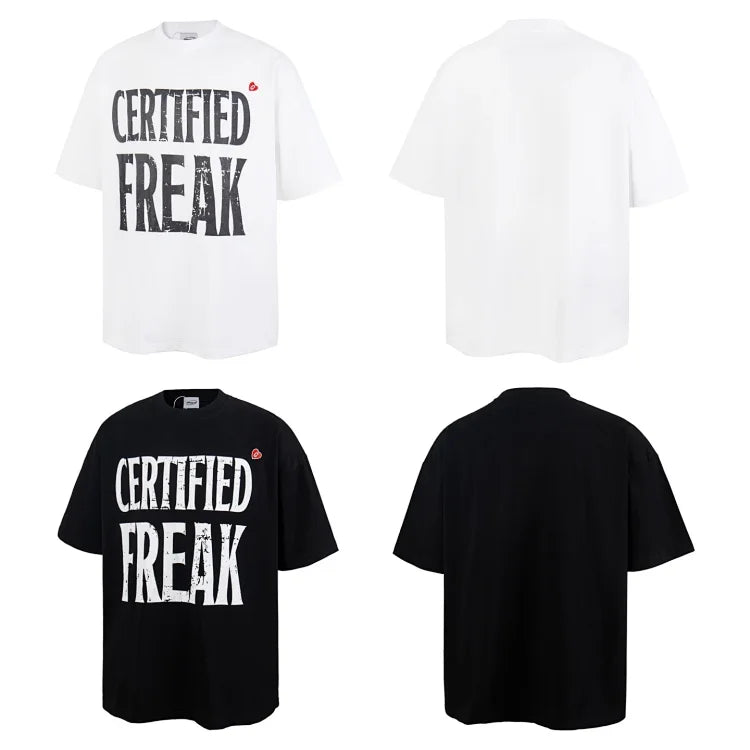 Fireball brand Certified Freak 3D Foam Print Oversized T-shirt