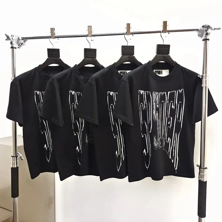 Sp5der Diffused Collegiate Short-Sleeve T-Shirt