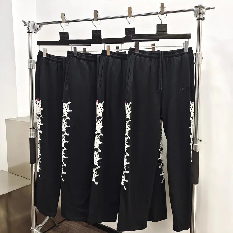 Sp5der Stone Black Sweatpants