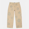 Stussy x Denim Tears khaki SS Wreath Chino trousers