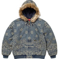Supreme Bandana Jacquard Denim Hooded Work Jacket
