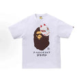 A BATHING APE (BAPE) launches a Japanese fox mask men's short-sleeved shirt.
