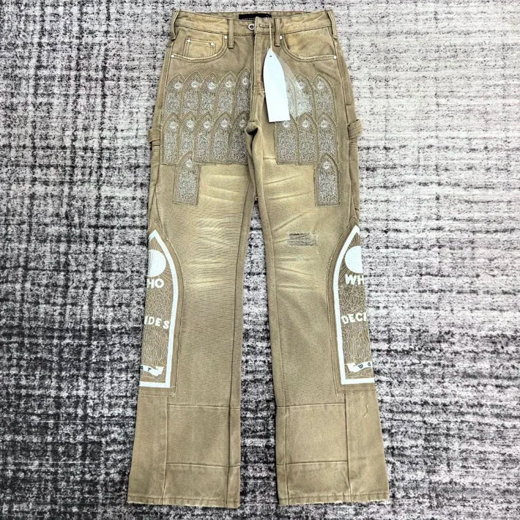 Who Decides War Beige Jeans