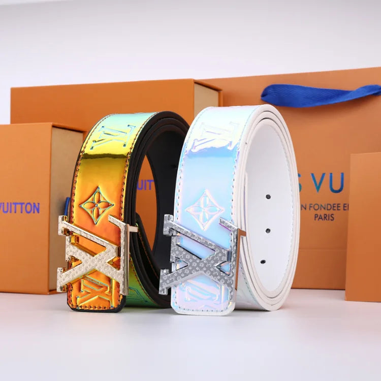 Louis Vuitton Prism logo belt