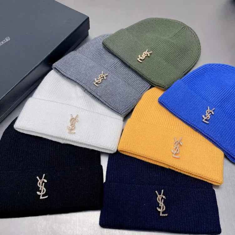 Saint Laurent ribbed cashmere knit hat