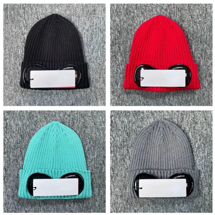 C.P. Company black ribbed beanie