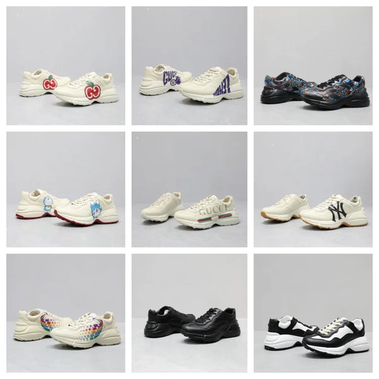 Gucci Rhyton leather sneakers