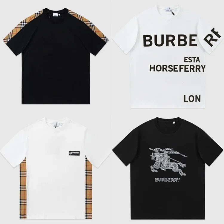 Black Burberry cotton T-shirt