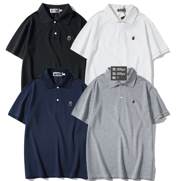 Grey A Bathing Ape (BAPE) polo shirt
