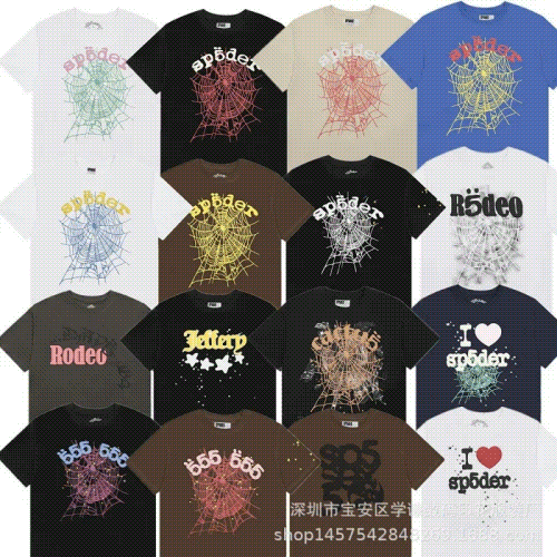 Sp5der branded graphic T-shirts