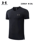 Black Under Armour Rush embossed short-sleeved T-shirt
