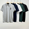 Grey Ralph Lauren Polo Bear Custom Slim Fit Polo Shirt