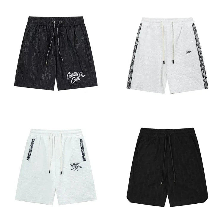 Black Dior shorts
