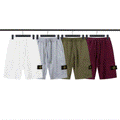 Stone Island Army Green Organic Cotton Fleece Shorts