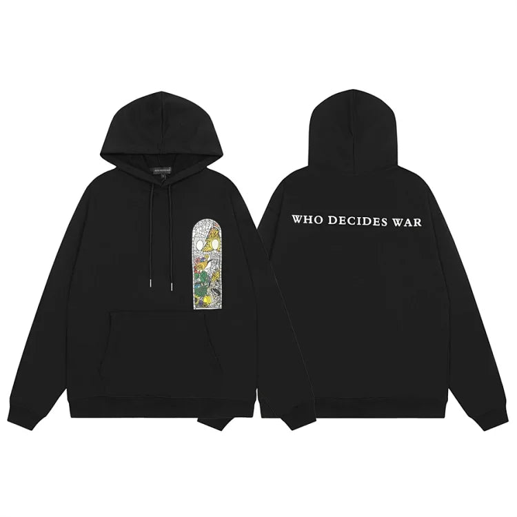 Who Decides War Logo Hoodie