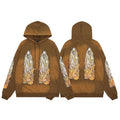 Who Decides War Flame Glass Rhinestone Hoodies