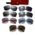 gold-framed Santos de Cartier aviator sunglasses