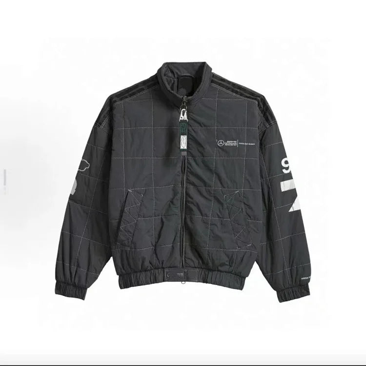 Grey Adidas x Bad Bunny x Mercedes-AMG F1 Racing Jacket