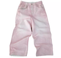 Pink Faded Baggy Jeans