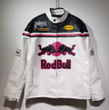 Redbull White & Pink Leather Jacket