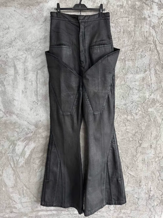 Rick Owens Wax Flared Jeans